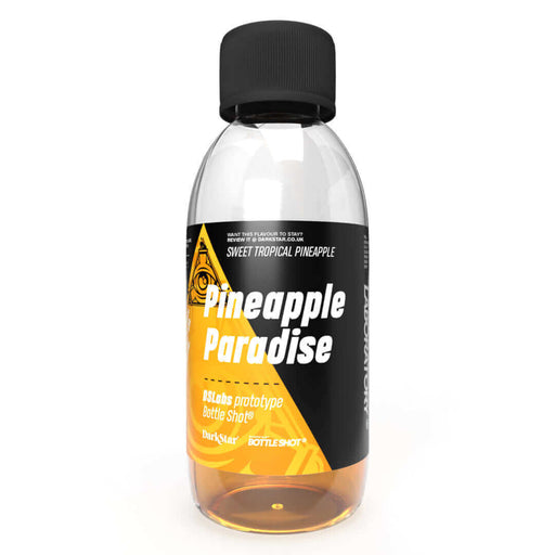 Pineapple Paradise Bottle Shot with sweet tropical pineapple flavor, contains Koolada, perfect for mixing or pre-steeped use.